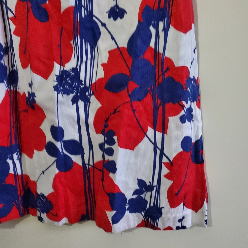 Vintage Vibrant Tropical Maxi Dress Tied Cuff Aline Hidden Zip Size 6 - Picture 8 of 10